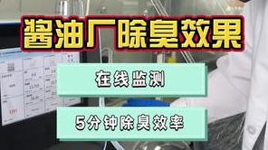 潔匠凈化·的凈工業除臭劑_醬油廠廢氣除臭（第二集） 在線監測，除臭劑效果看得見！
