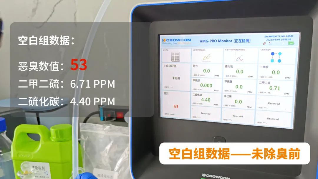 油漆廠廢水池刺激性異味大 工業除臭劑實驗測試除臭效果.jpg